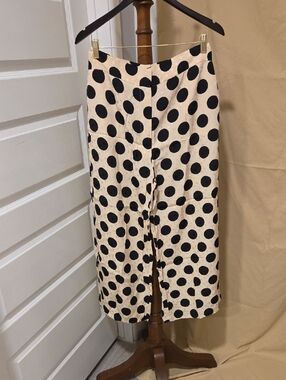 Zara Black Polka Dot Culottes on Cream